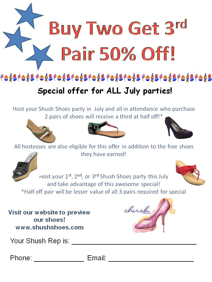 Shush Shoes - July Special